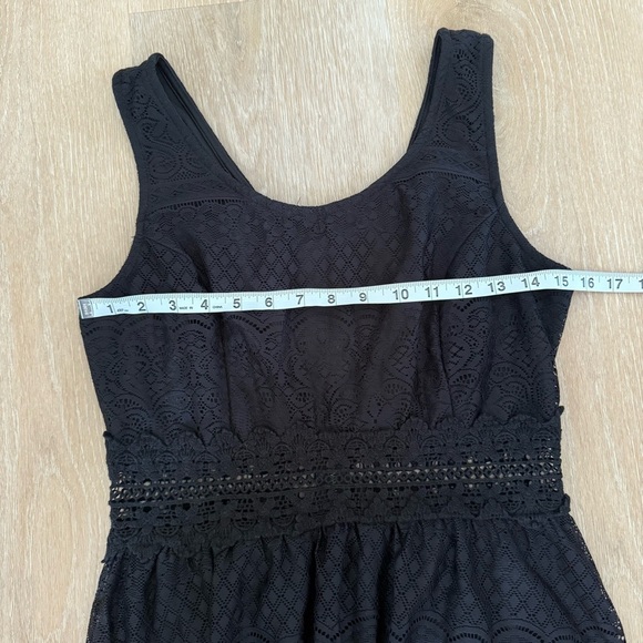 Xhilaration Black Sleeveless Lace Dress Girls Size L - Picture 6 of 9